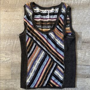 Free People Multicolor Knit Sweater Top Size Small